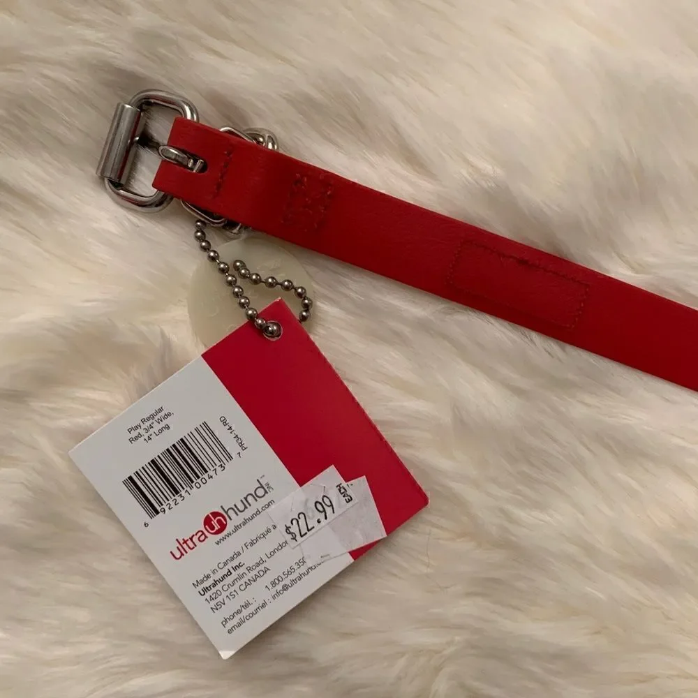 Red ultrahund Dog Collar (NWT)